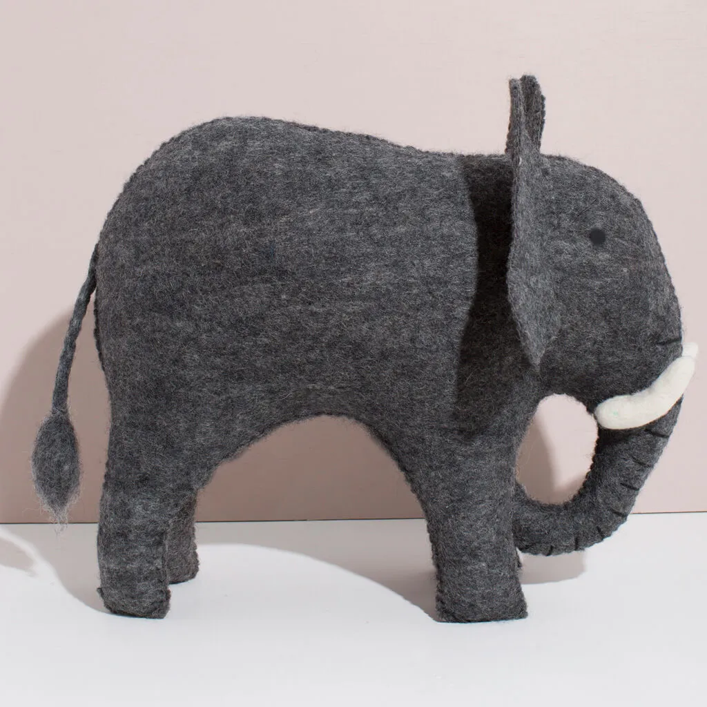 Hand Felted Elephant - Giant