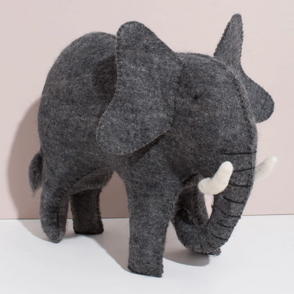 Hand Felted Elephant - Giant