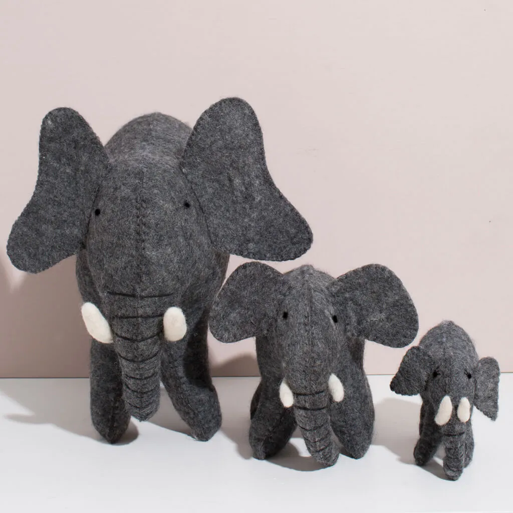 Hand Felted Elephant - Giant