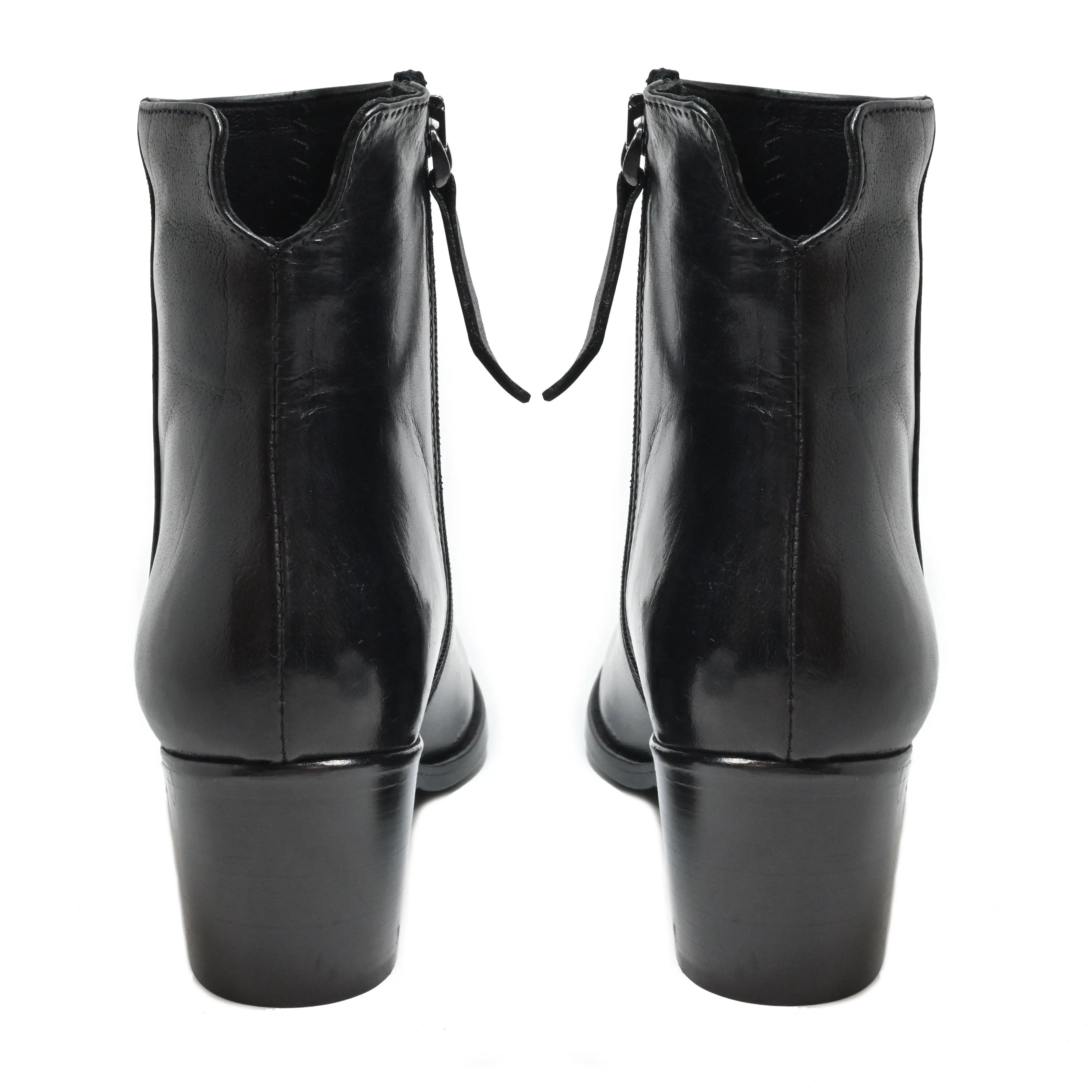 IDA 01 - ankle boots leather BLACK