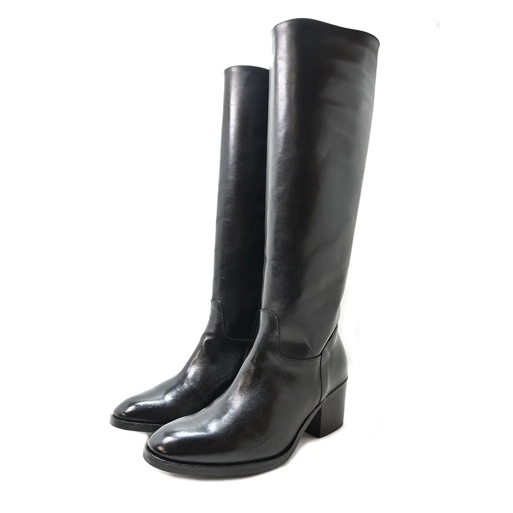 IDA 04 - boots leather BLACK