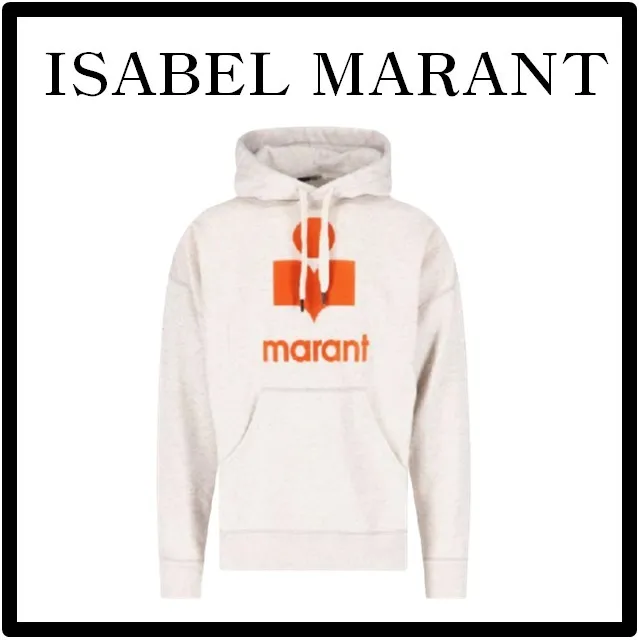 Isabel Marant  |Unisex Street Style Logo Hoodies