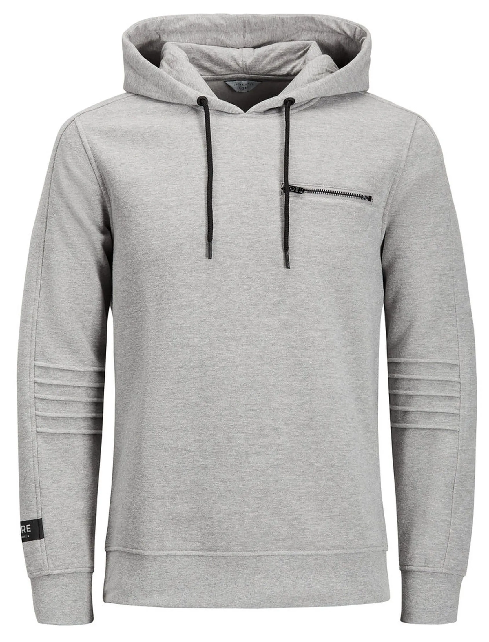 Jack & Jones Core Pat Overhead Hoodie Light Grey