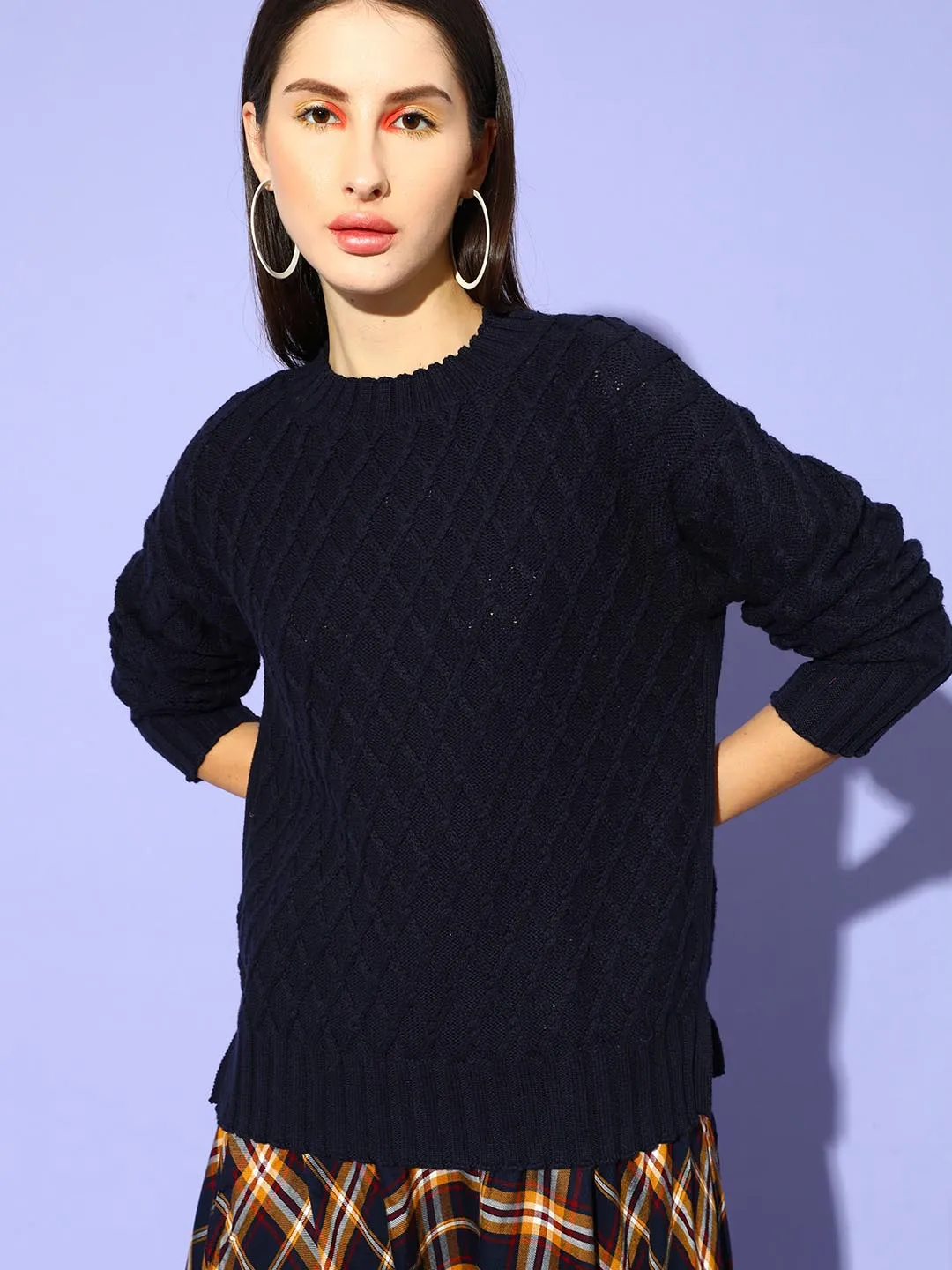 Jacquard Knit Sweater