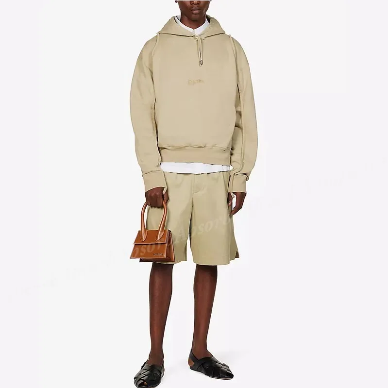 JACQUEMUS  |Street Style Long Sleeves Plain Cotton Logo Hoodies