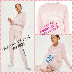 JUICY COUTURE  |Crew Neck Stripes Long Sleeves Long Hoodies & Sweatshirts