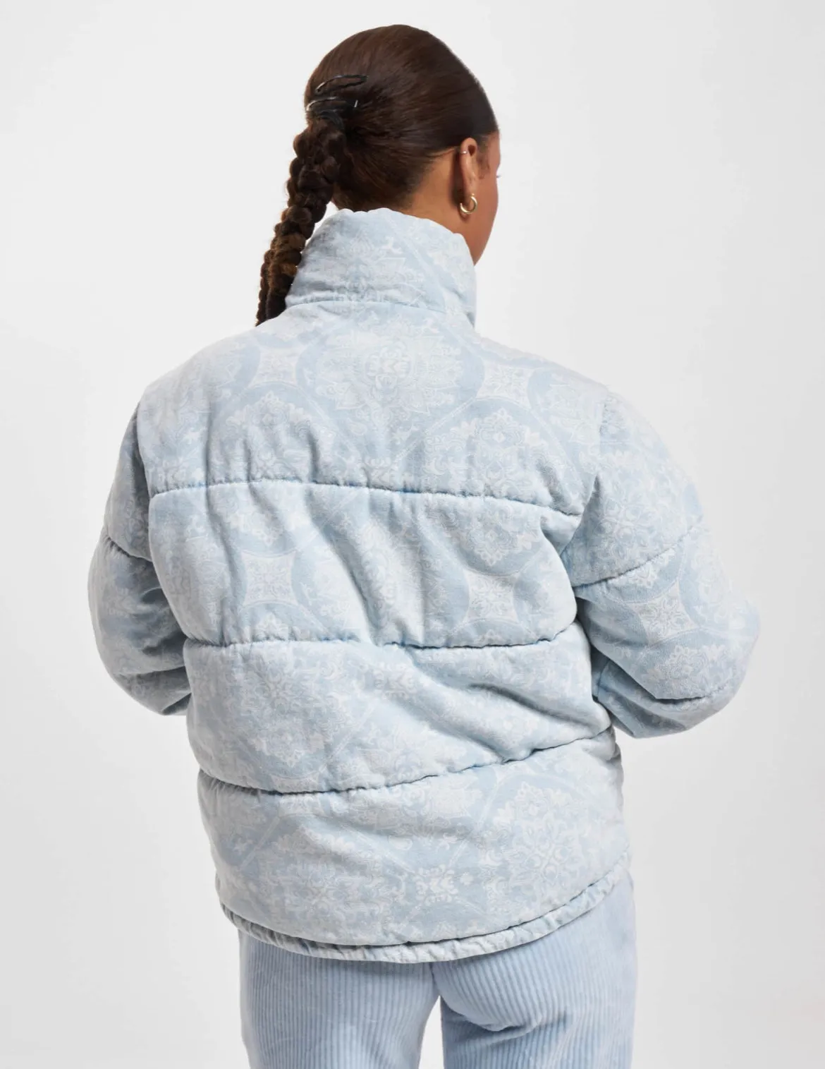 Karl Kani OG Denim Paisley Puffer Jacket (Woman)