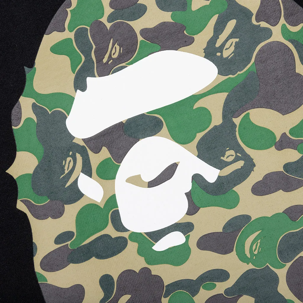 Kid's ABC Camo Big Ape Head Tee - Black/Green