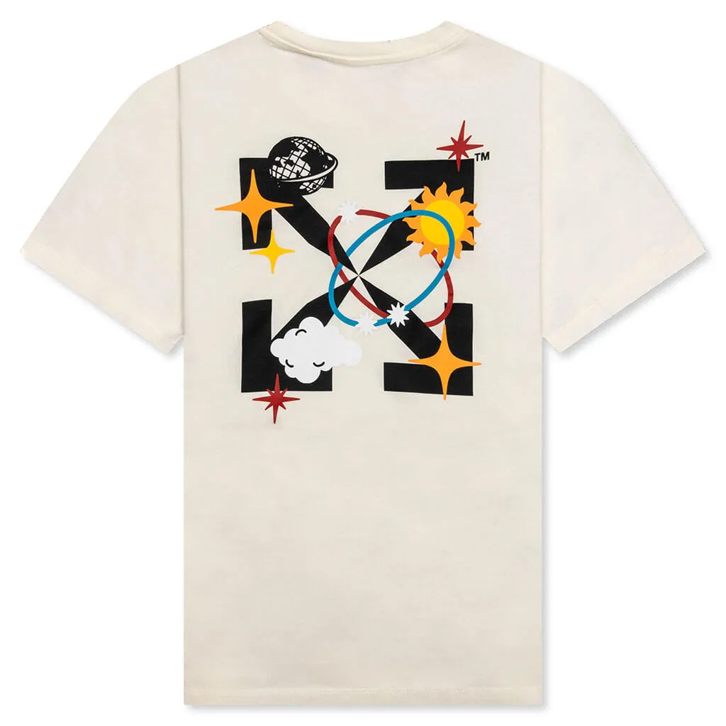 Kids Off Planets S/S Tee - Off White