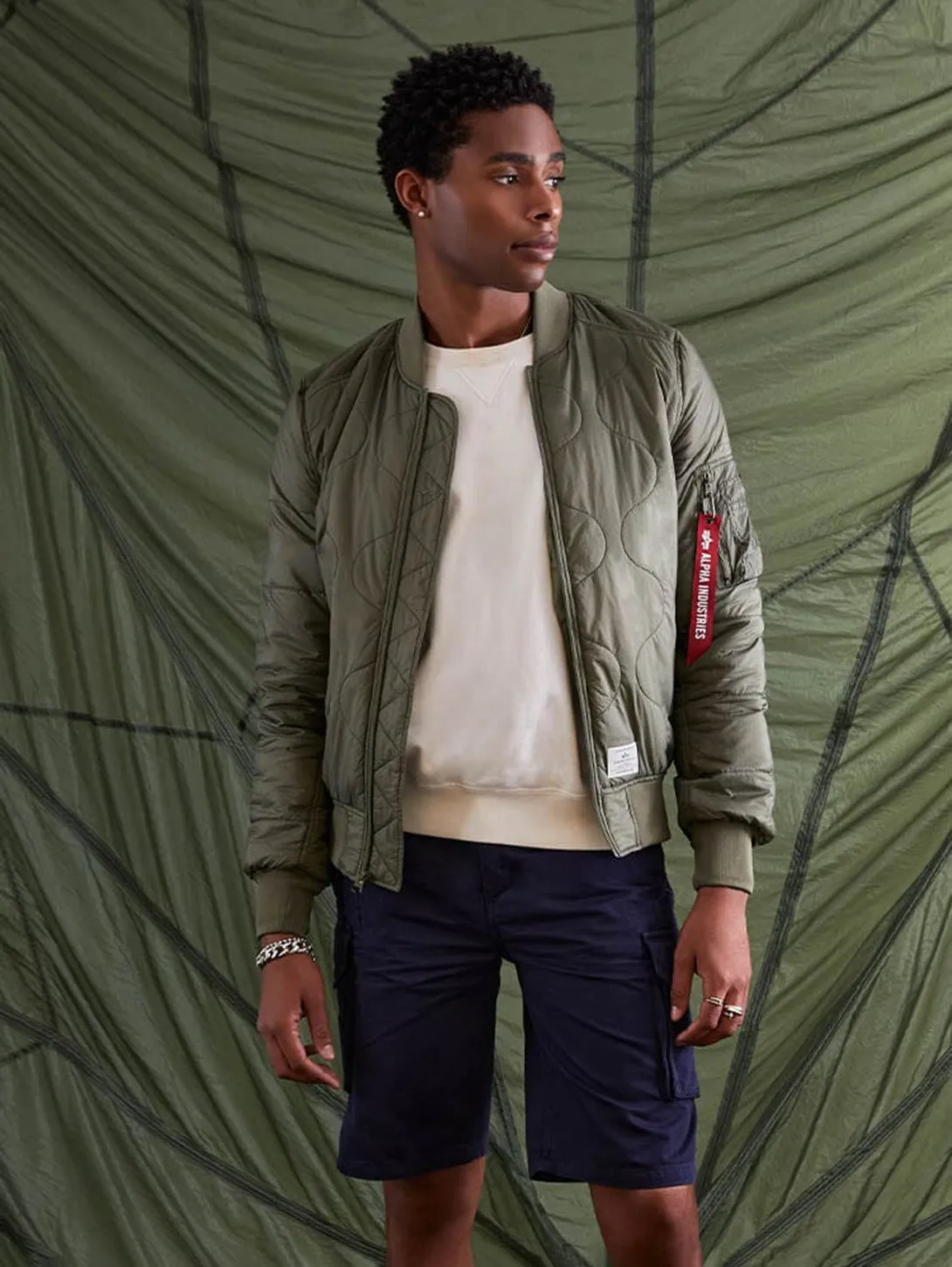 L-2B Quilted Flight Jacket - OG-107 Green