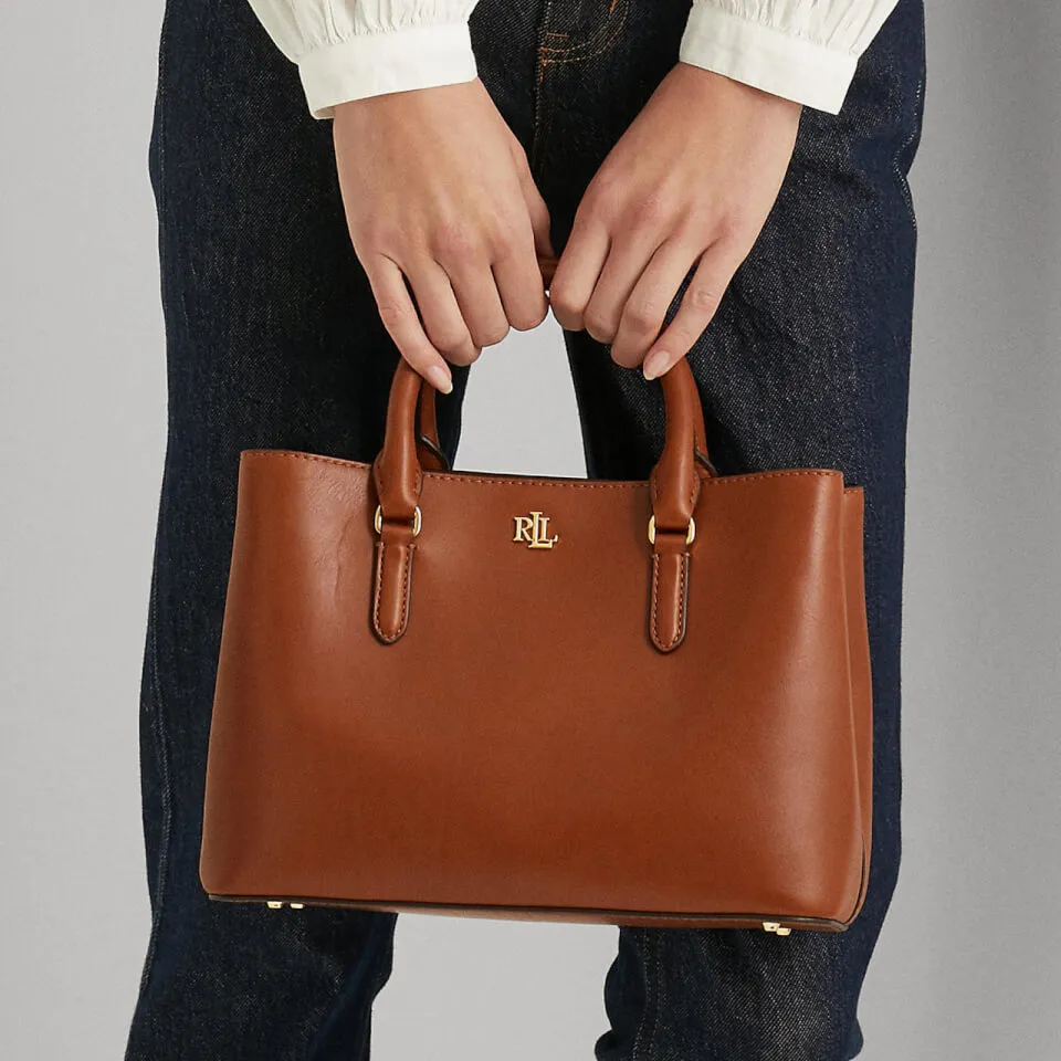 Lauren Ralph Lauren Marcy Leather Small Tote Bag | Coggles