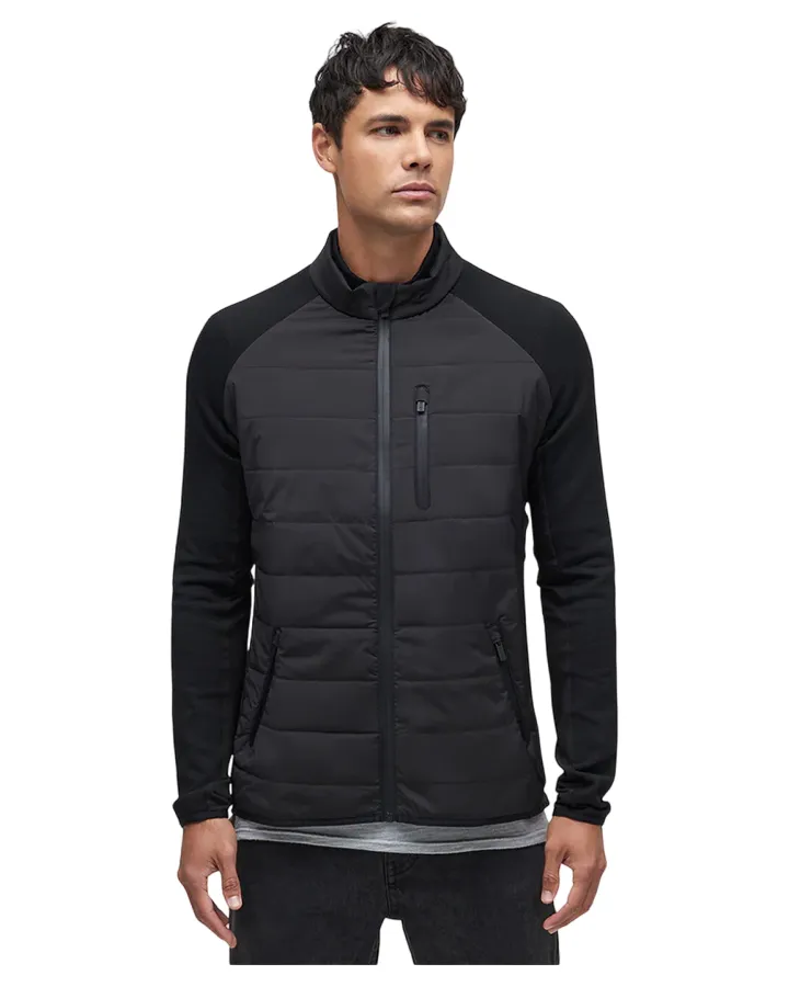 Le Bent Pramecou Wool Insulated Hybrid Jacket - Black