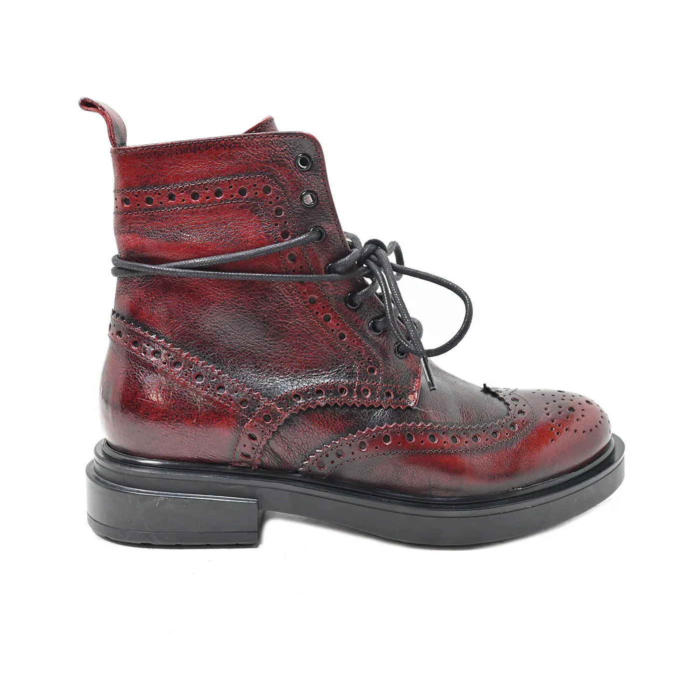 LELA 02 - lace-up ankle boots leather RUBY