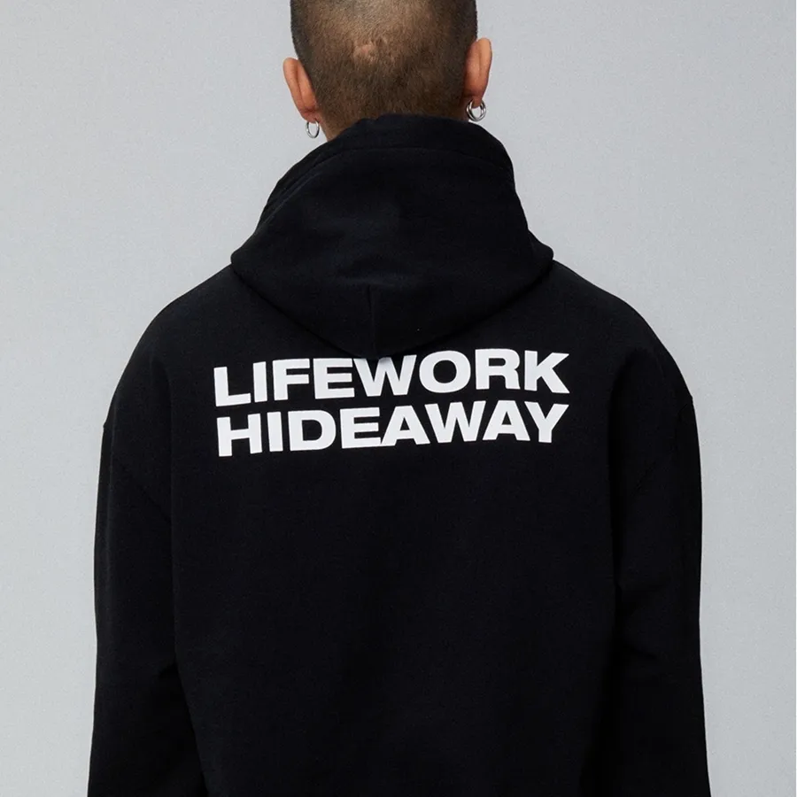 Life Work  |Unisex Street Style Logo Hoodies & Sweatshirts