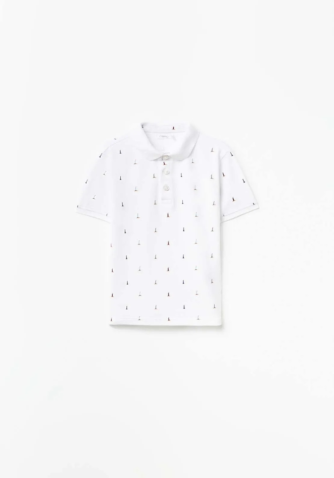 Lighthouse Polo T-Shirt - White