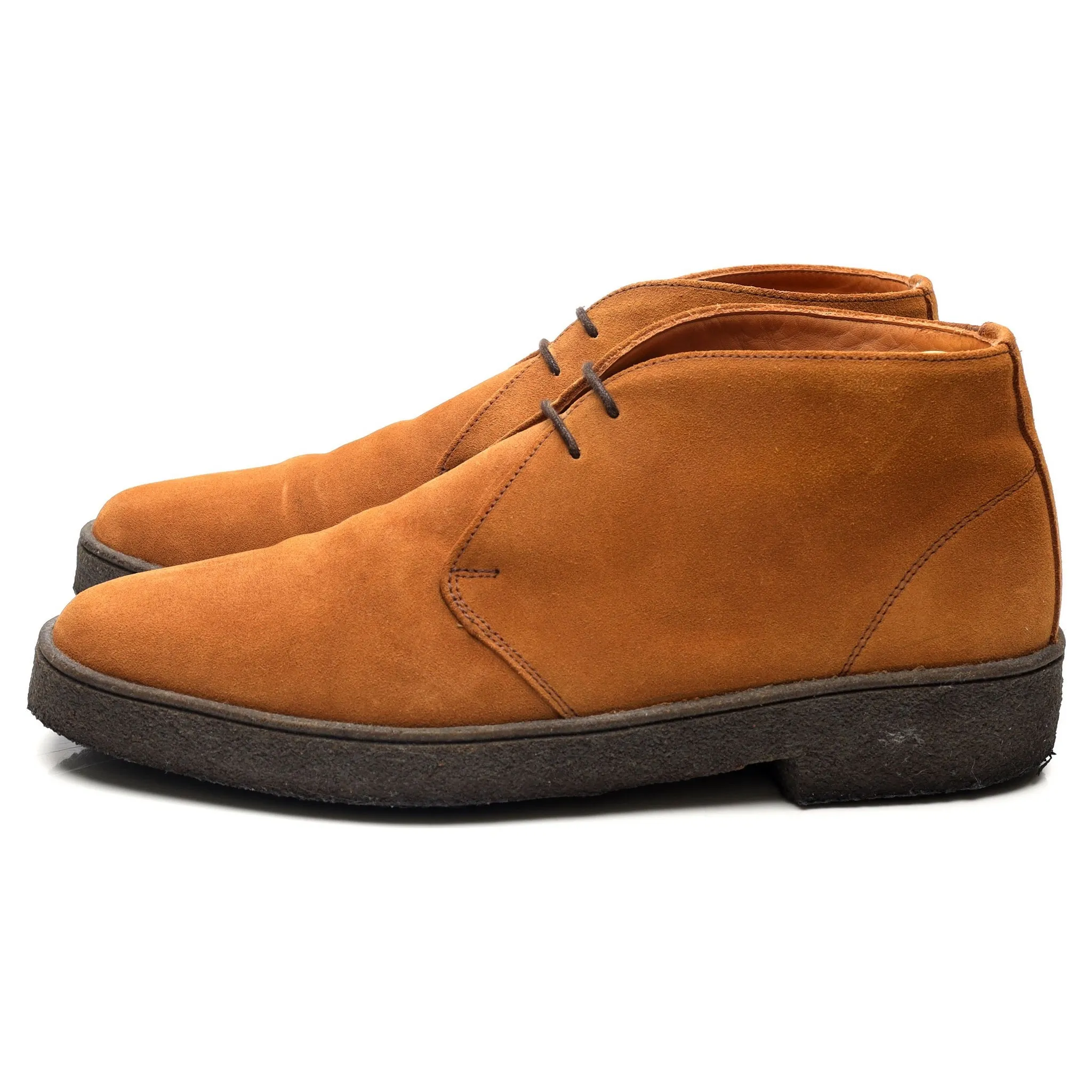 'Luther' Tan Brown Suede Chukka Boots UK 10 F