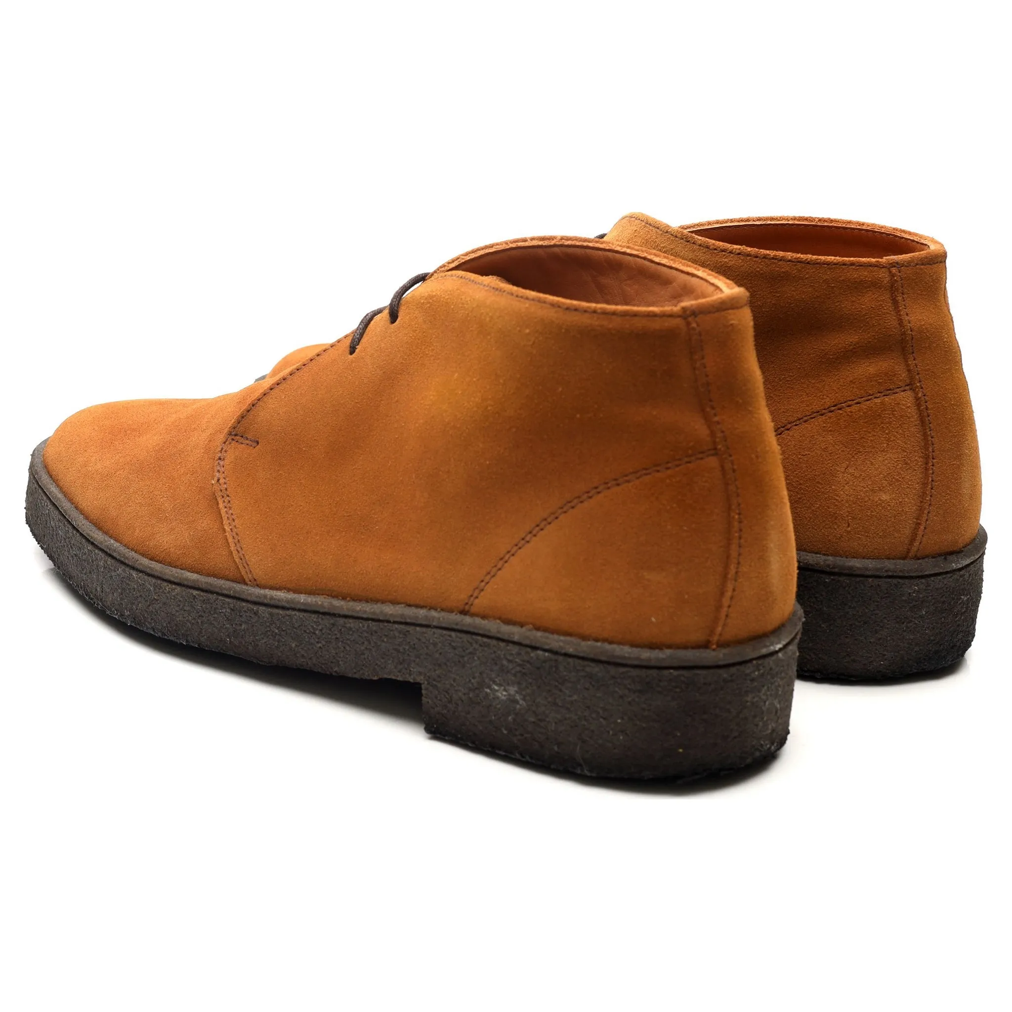 'Luther' Tan Brown Suede Chukka Boots UK 10 F