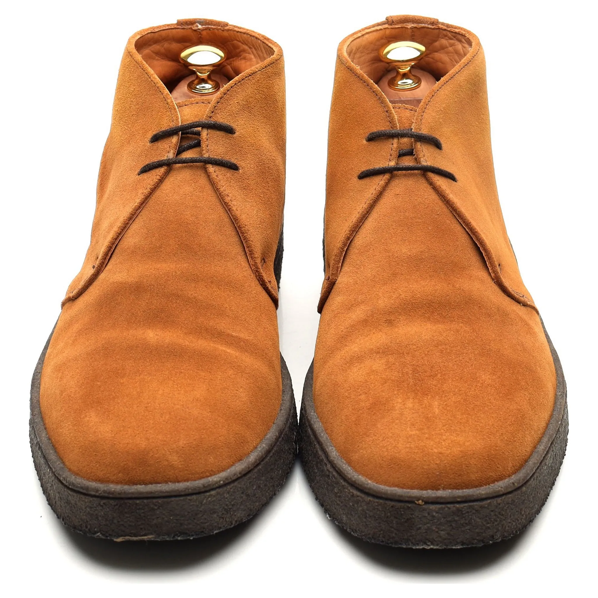 'Luther' Tan Brown Suede Chukka Boots UK 10 F