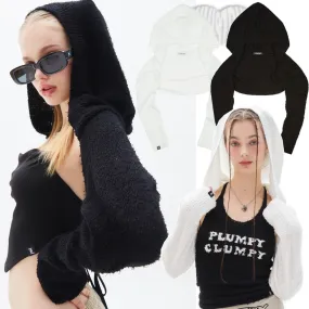 LUV IS TRUE  |Street Style Long Sleeves Plain Hoodies & Sweatshirts