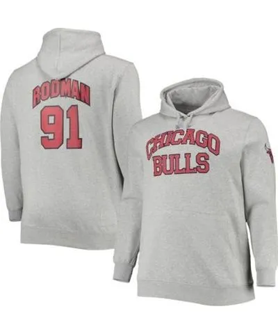 Mitchell & Ness Men's NBA Dennis Rodman ed Chicago Bulls Big & Tall Name & Number Pullover Hoodie