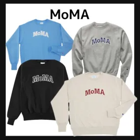 MoMA  |Unisex Street Style Long Sleeves Plain Logo