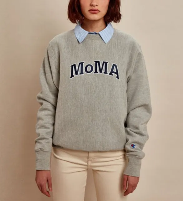 MoMA  |Unisex Street Style Long Sleeves Plain Logo