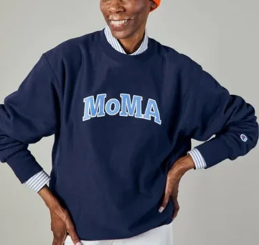 MoMA  |Unisex Street Style Long Sleeves Plain Logo