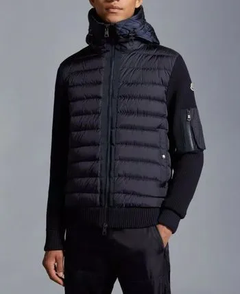 MONCLER  |Wool Nylon Blended Fabrics Street Style Plain