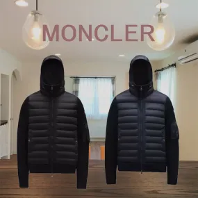 MONCLER  |Wool Nylon Blended Fabrics Street Style Plain