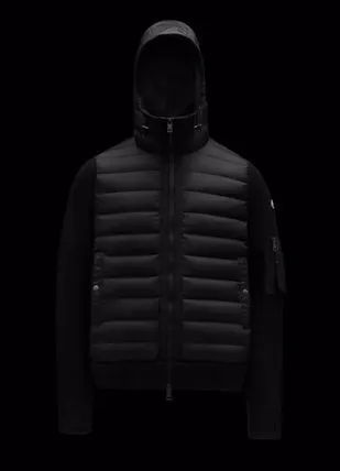 MONCLER  |Wool Nylon Blended Fabrics Street Style Plain