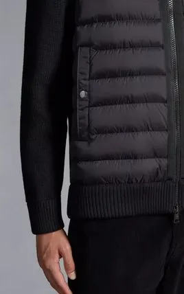 MONCLER  |Wool Nylon Blended Fabrics Street Style Plain