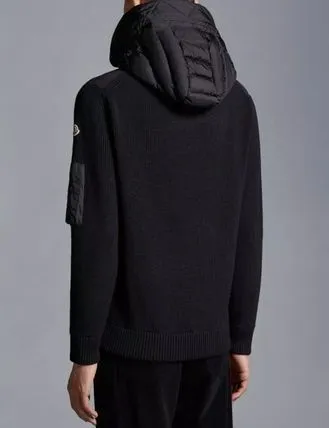 MONCLER  |Wool Nylon Blended Fabrics Street Style Plain