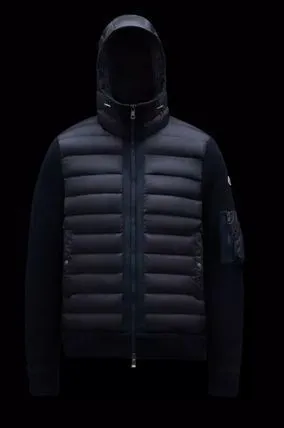 MONCLER  |Wool Nylon Blended Fabrics Street Style Plain