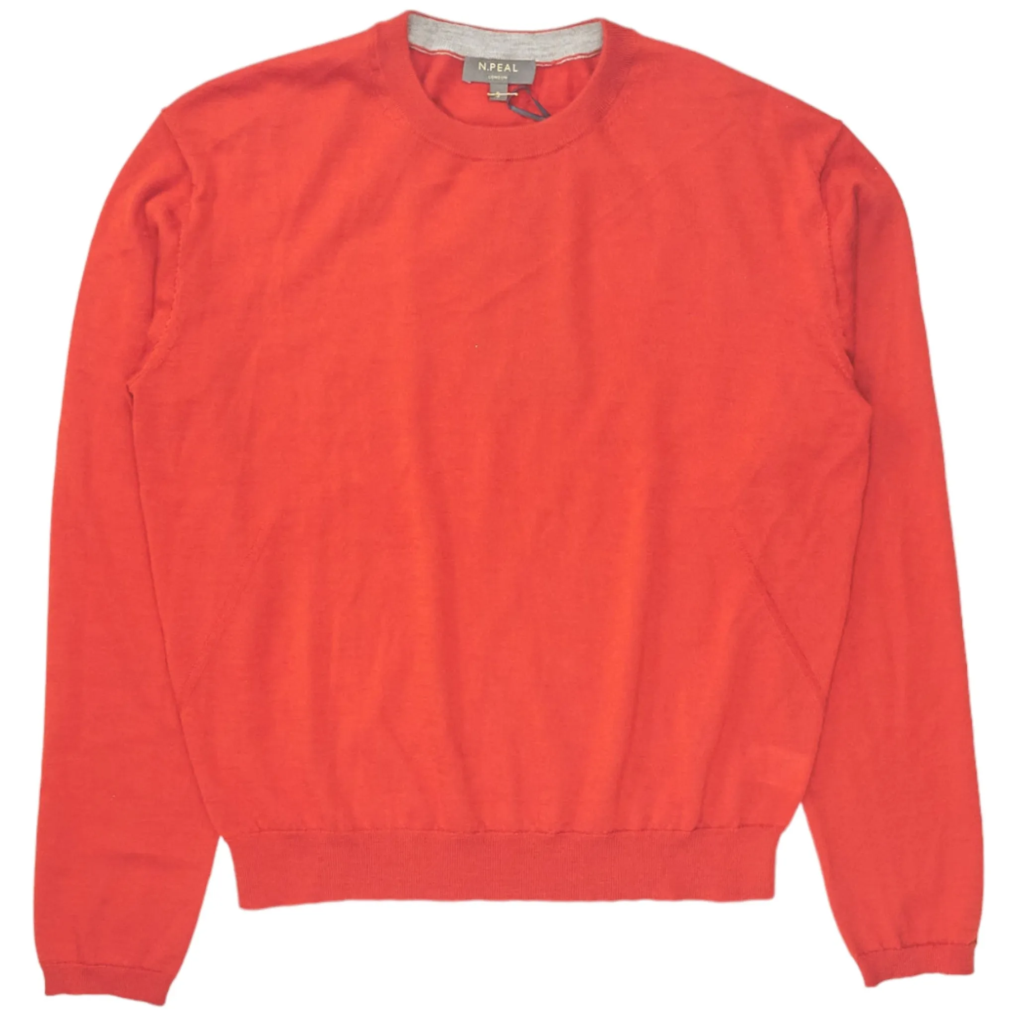 N. Peal Burnt Orange LS Crew Sweater