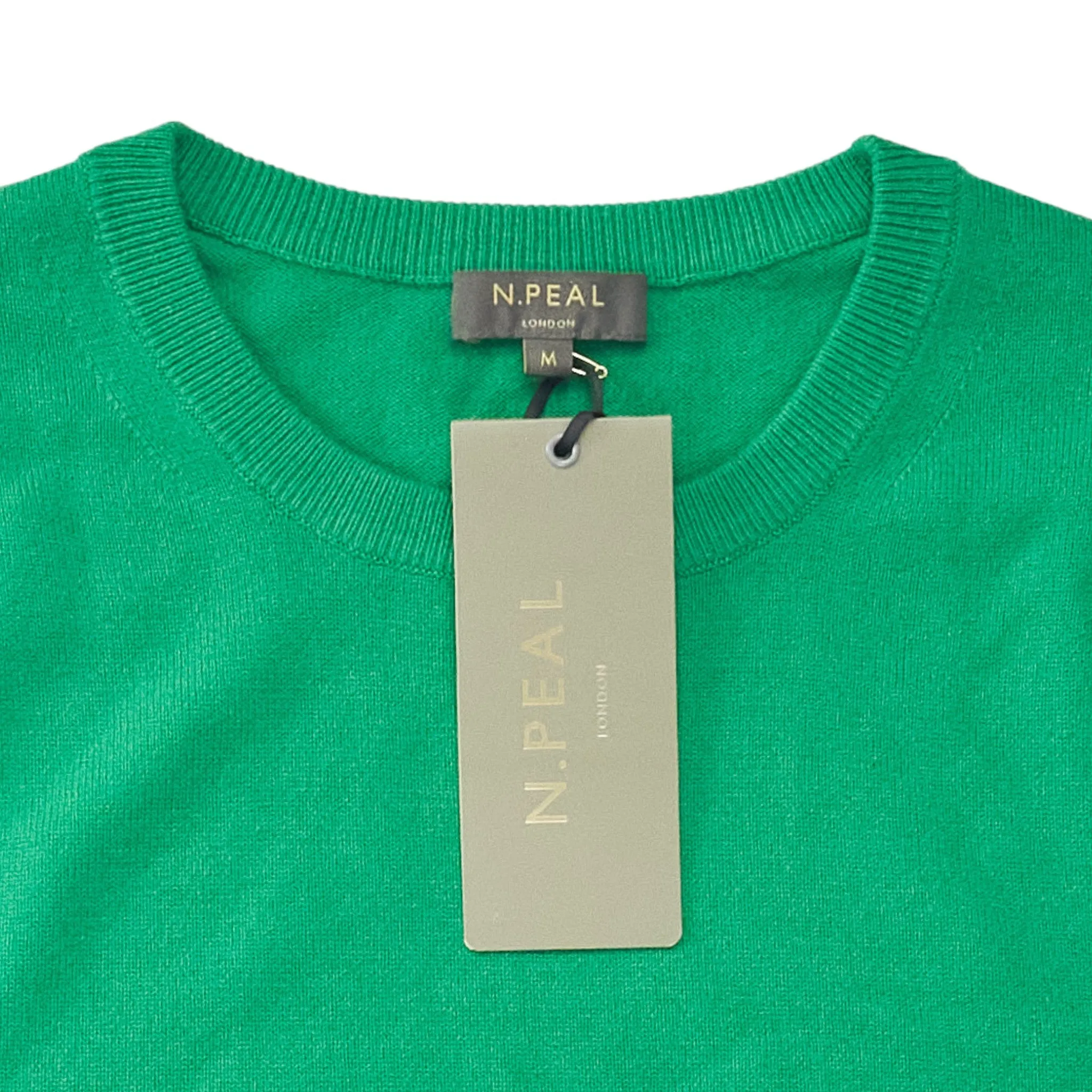 N. Peal Spring Green Cashmere Sweater