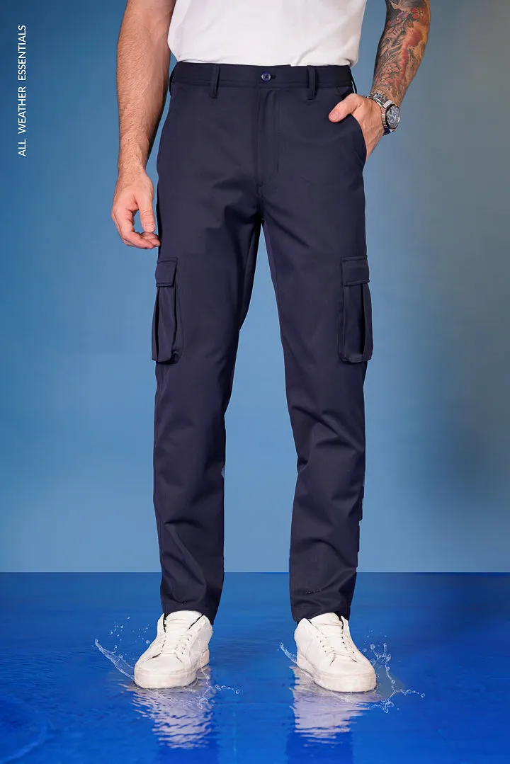 Navy All Weather Essential Cargo Stretch Pants