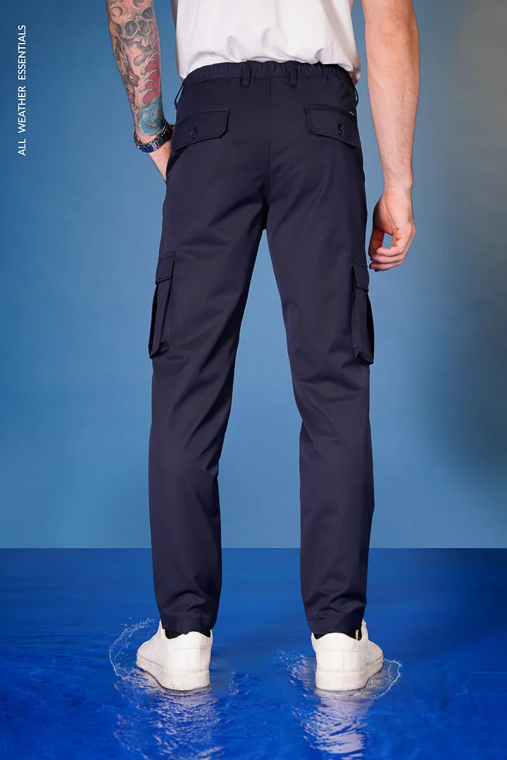 Navy All Weather Essential Cargo Stretch Pants