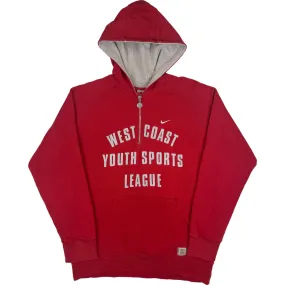 Nike 00's West Coast Youth Sports League Quarter Zip Hoodie Red