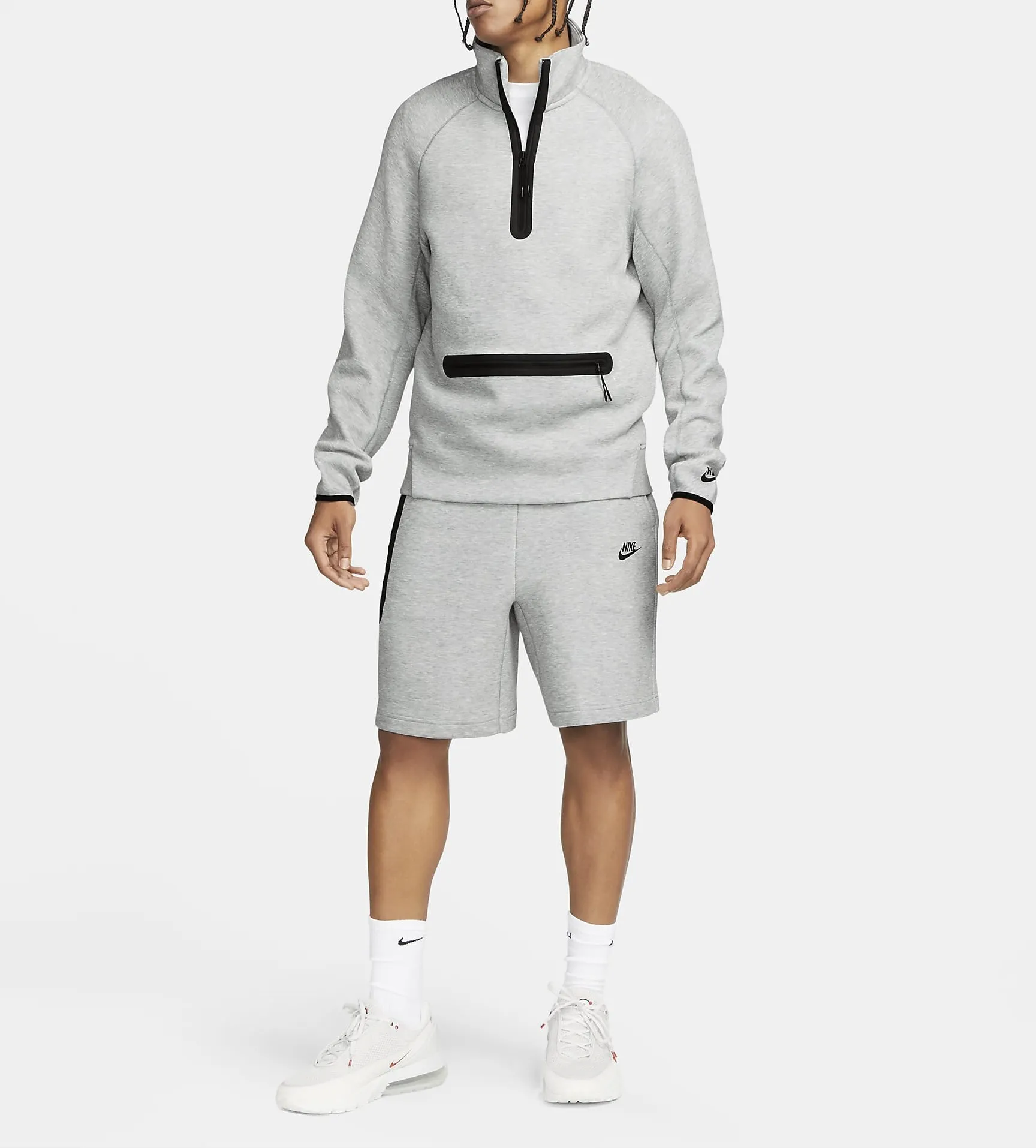 Nike  |Sweat Street Style Long Sleeves Plain Cotton Logo Hoodies