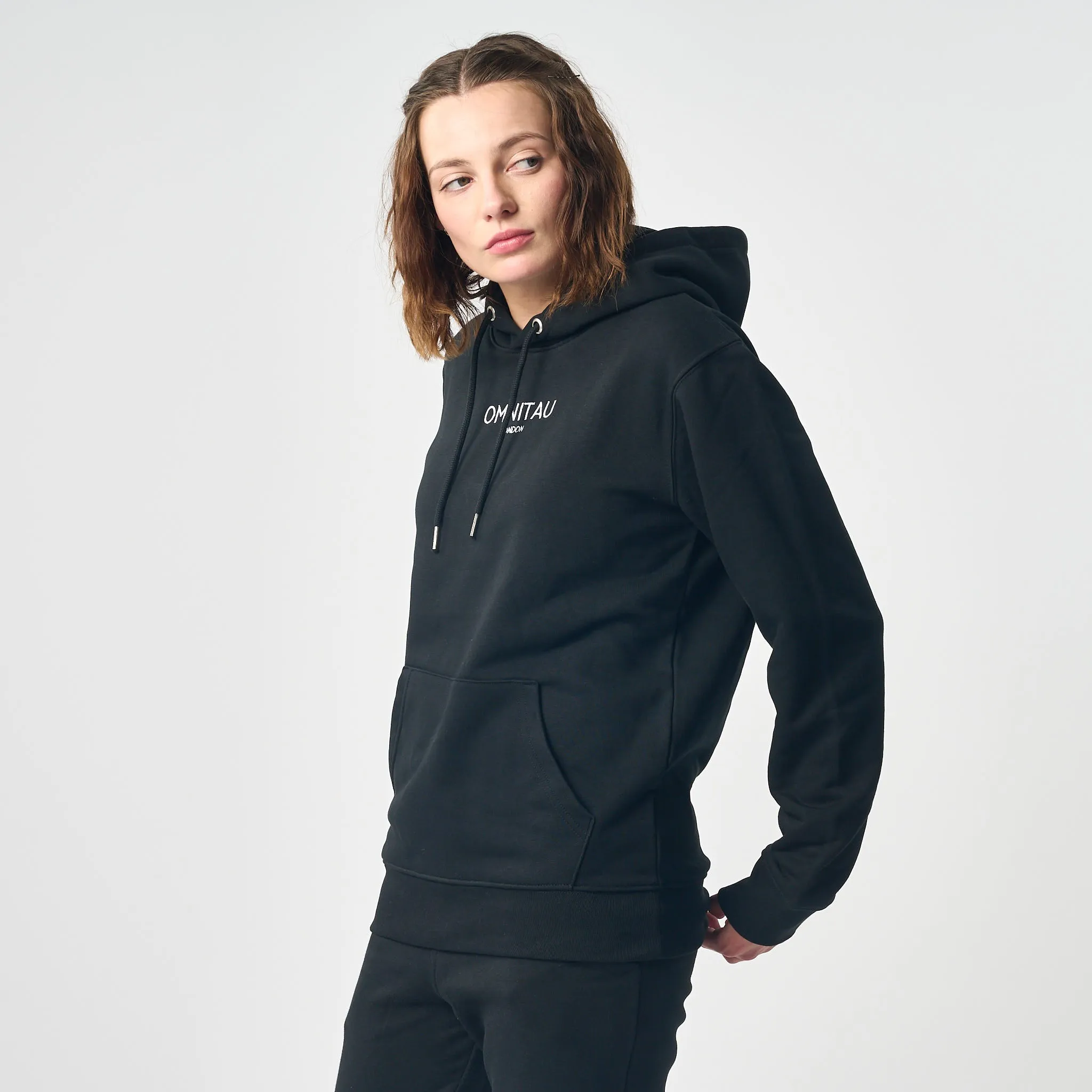 Omnitau Women's Soho Organic Cotton Heavyweight Hoodie - Black