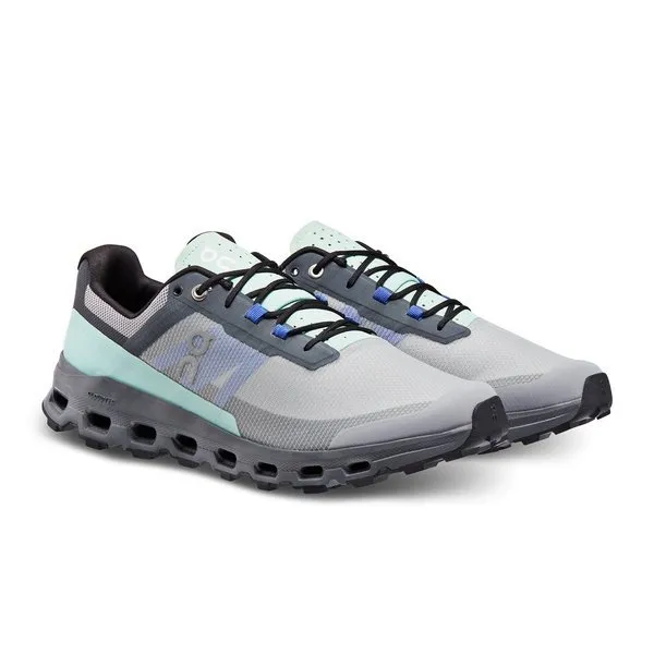 On Men's Cloudvista Trail Running Shoes - Alloy/Black