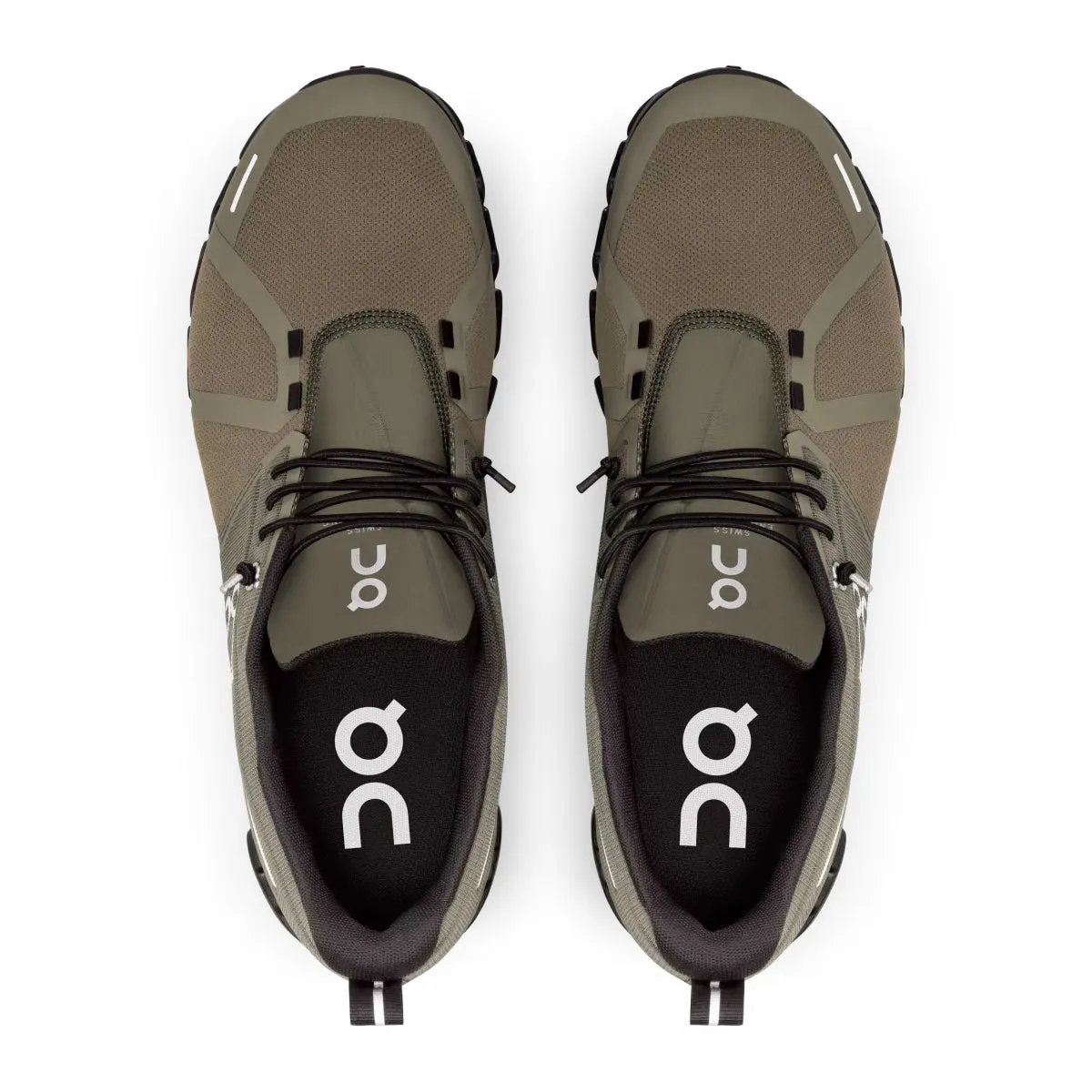 On Running - Cloud 5 Waterproof Trainers in Olive/Black