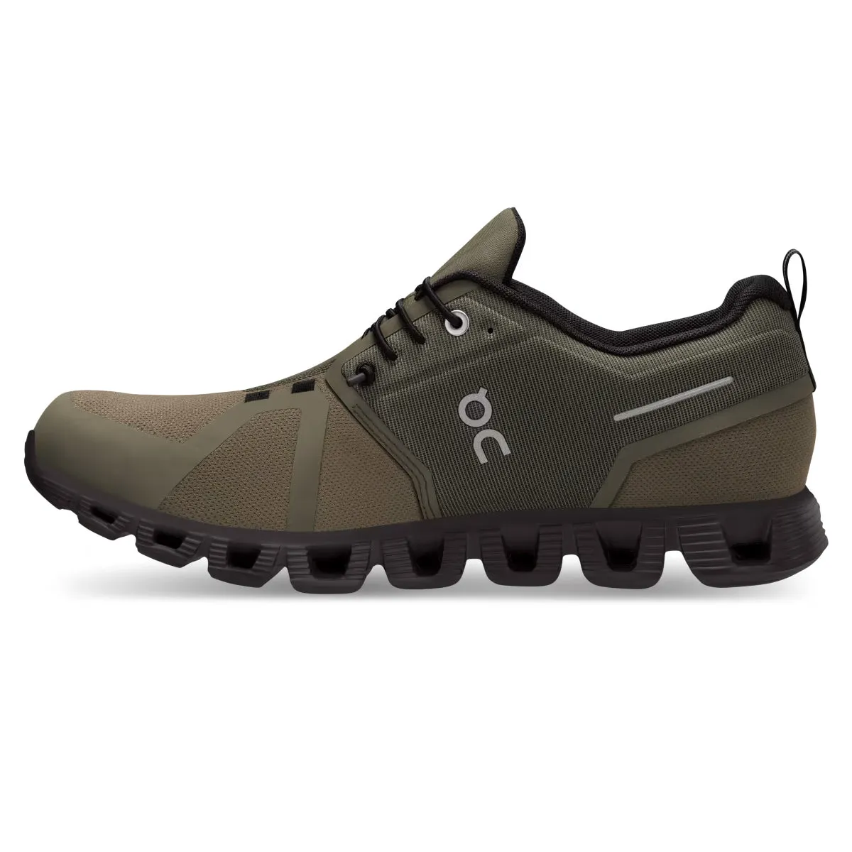 On Running - Cloud 5 Waterproof Trainers in Olive/Black