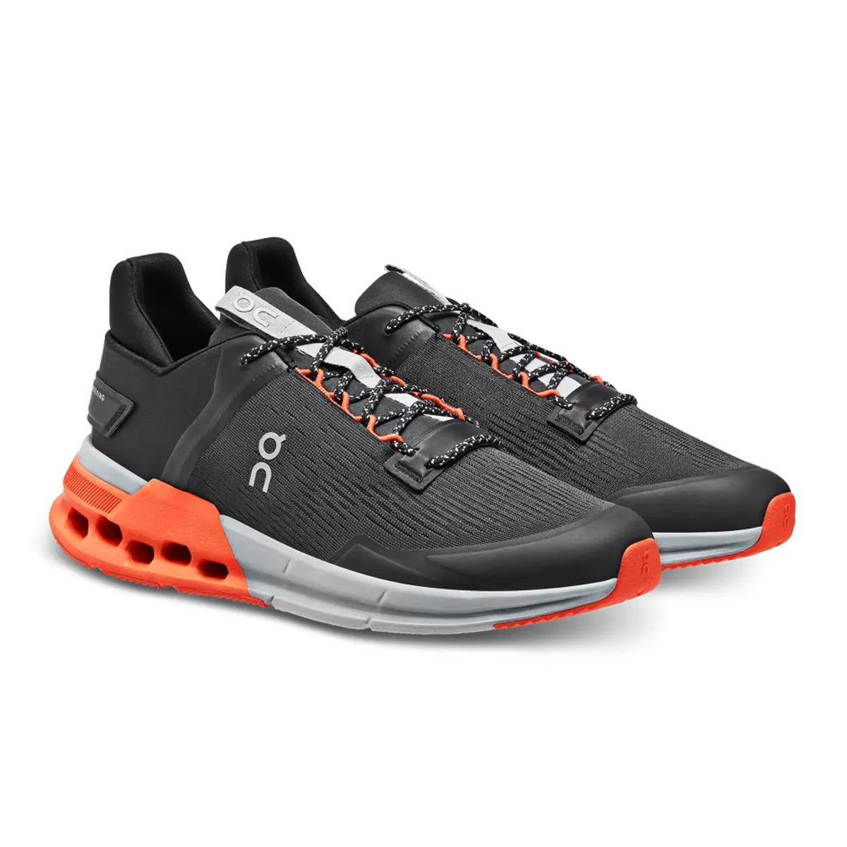 On Running - Cloudnova Flux Trainers in Black/Flame