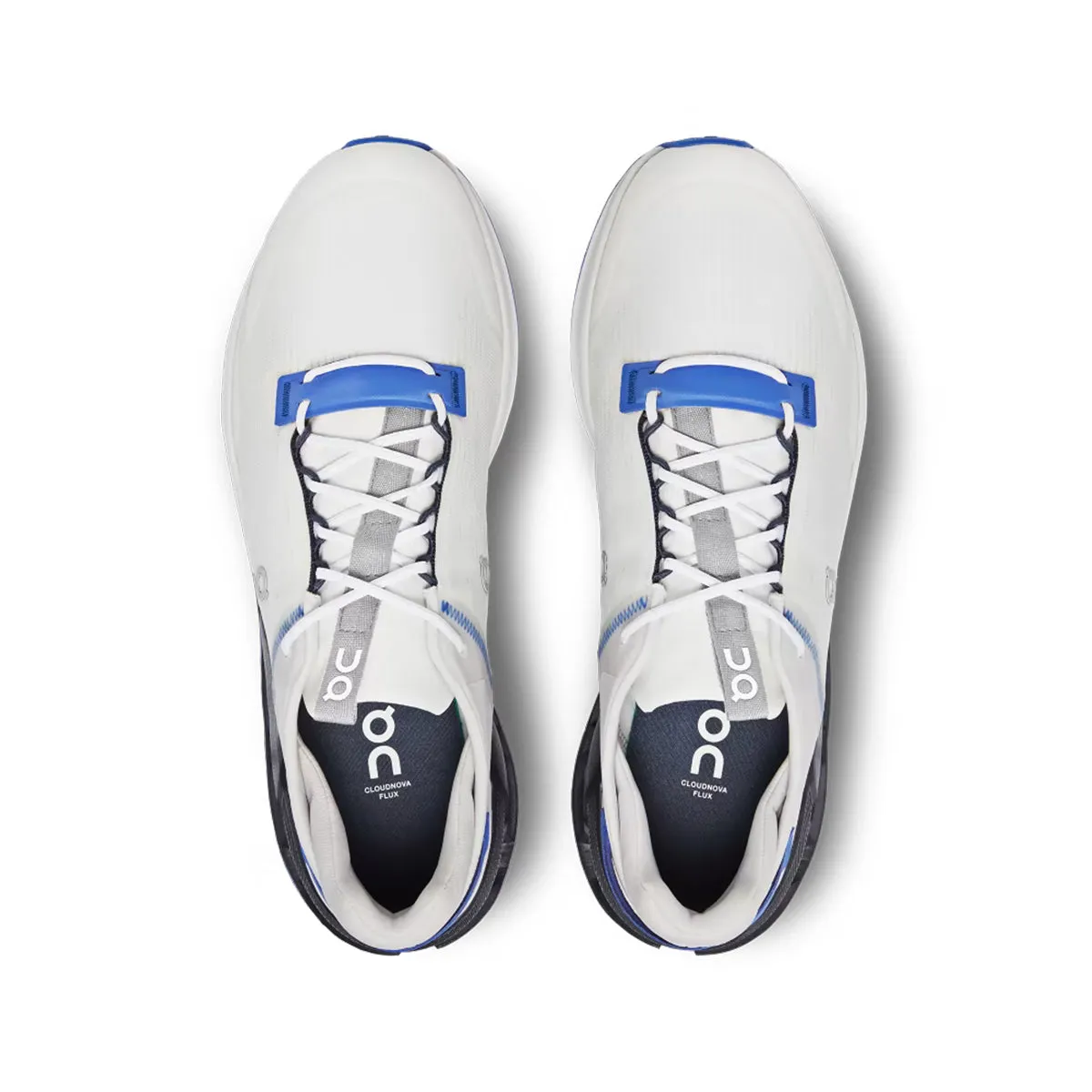 On Running - Cloudnova Flux Trainers in Undyed-White/Cobalt