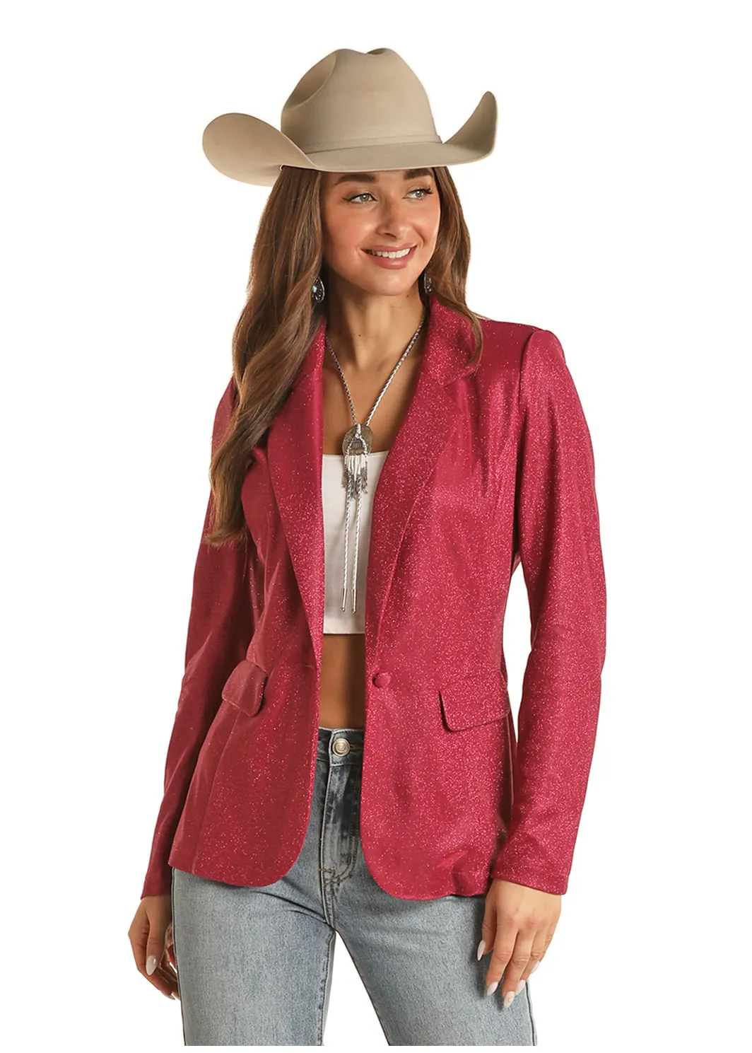 Panhandle Slim Womens Hot Pink Blazer