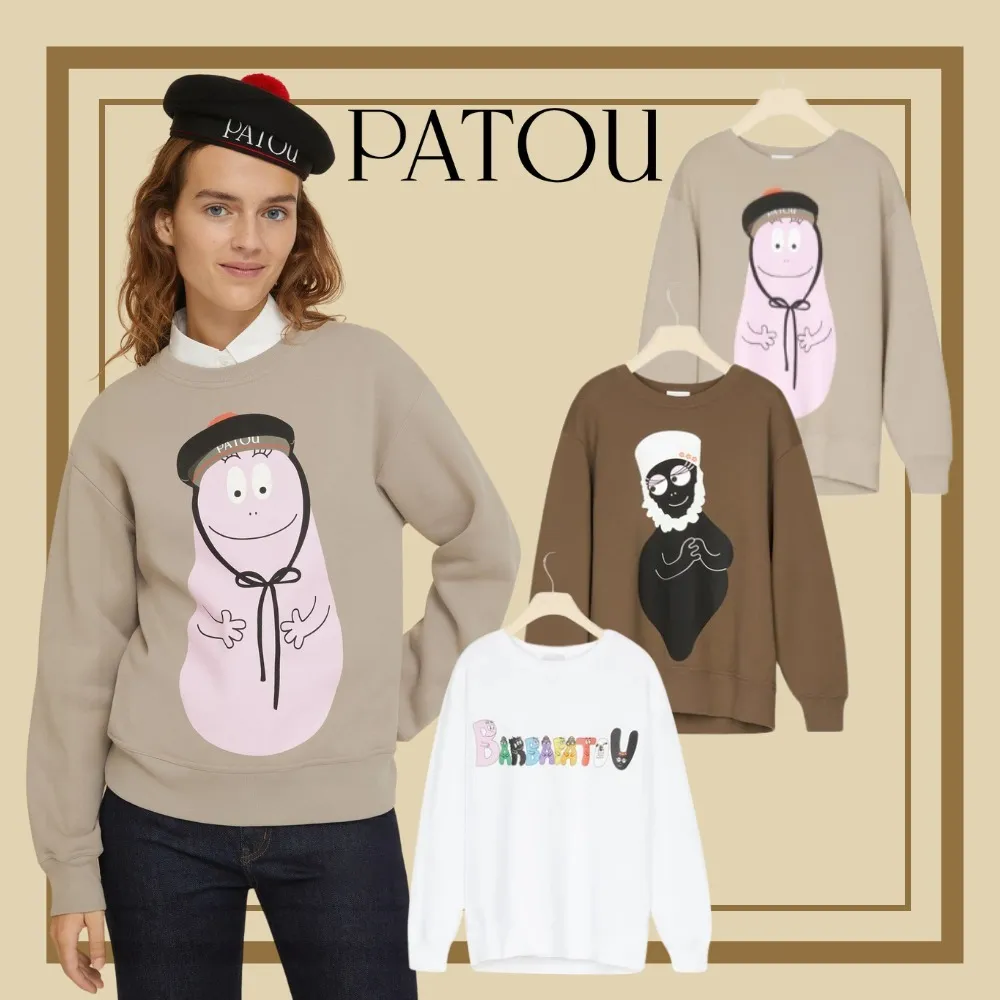 PATOU  |Crew Neck Unisex Collaboration Long Sleeves Cotton Medium