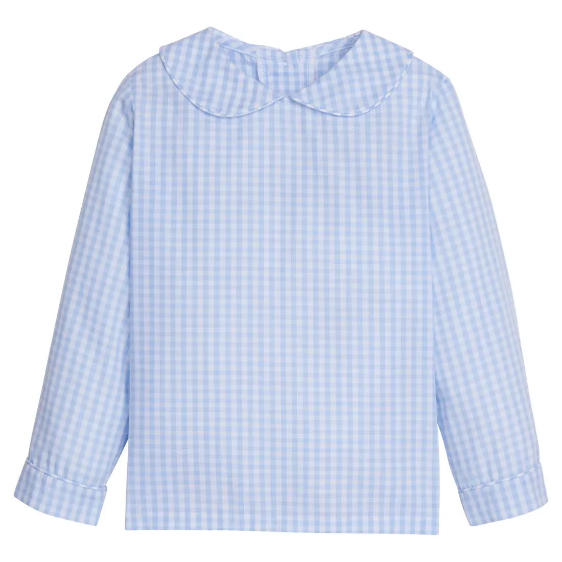 Peter Pan Shirt - Airy Blue Plaid