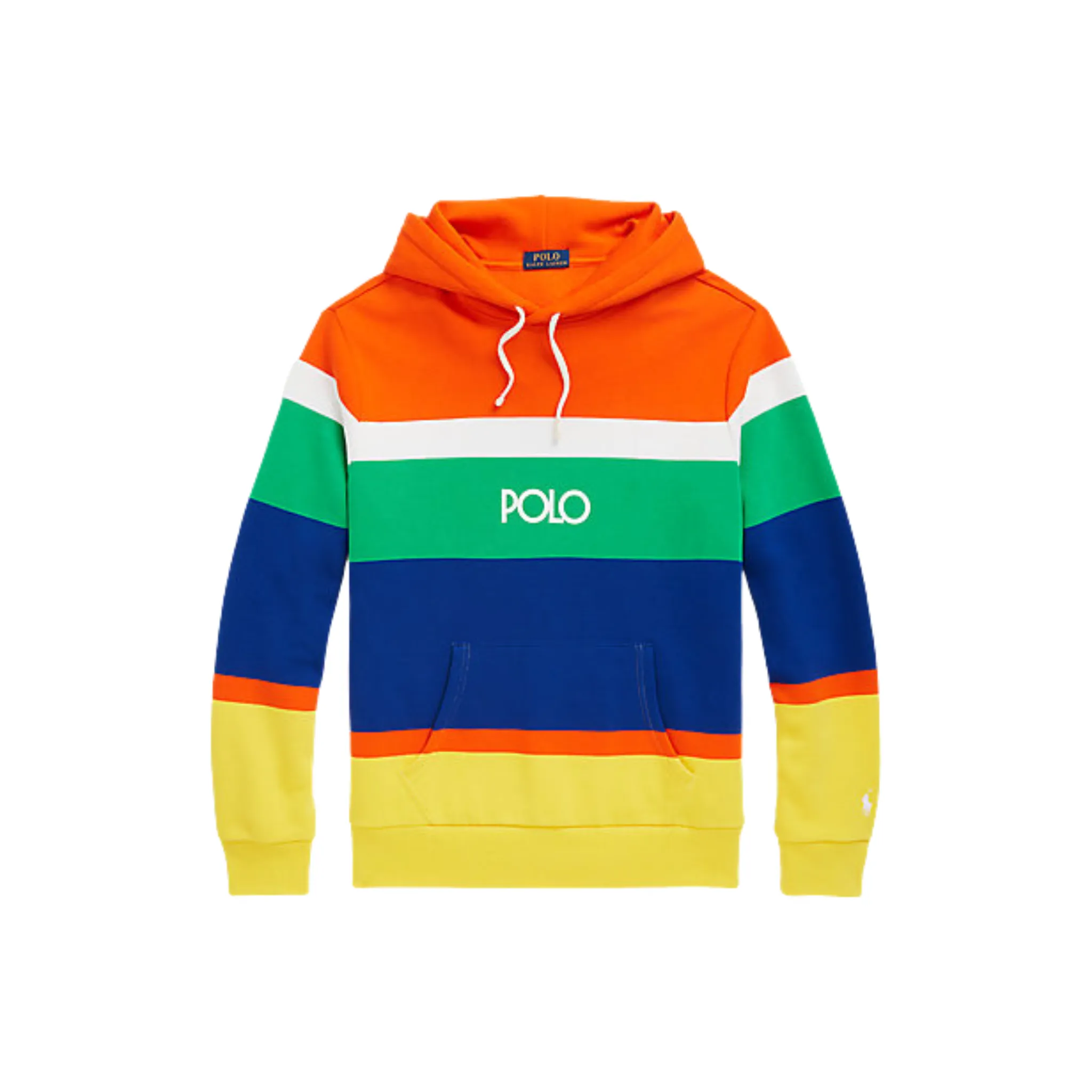 Polo Ralph Lauren Logo Striped Fleece Hoodie