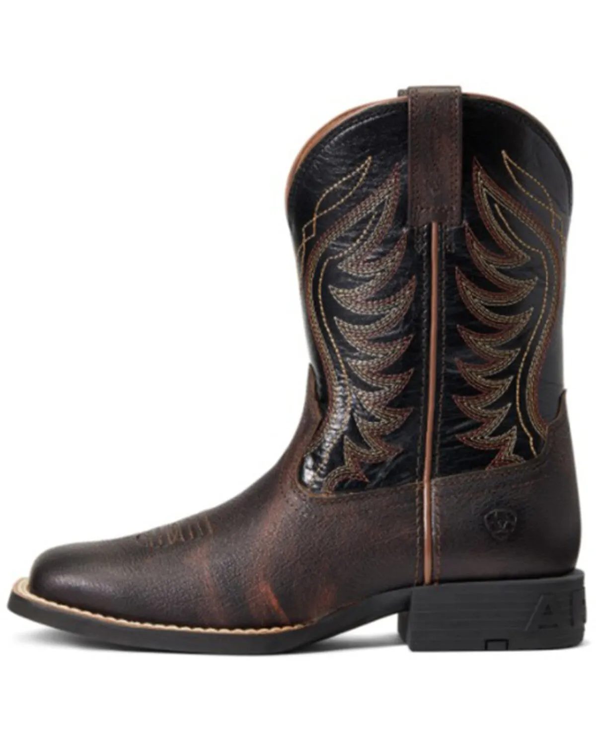 Product Name:  Ariat Boys' Amos Hand-Stained Western Boot - Broad Square Toe